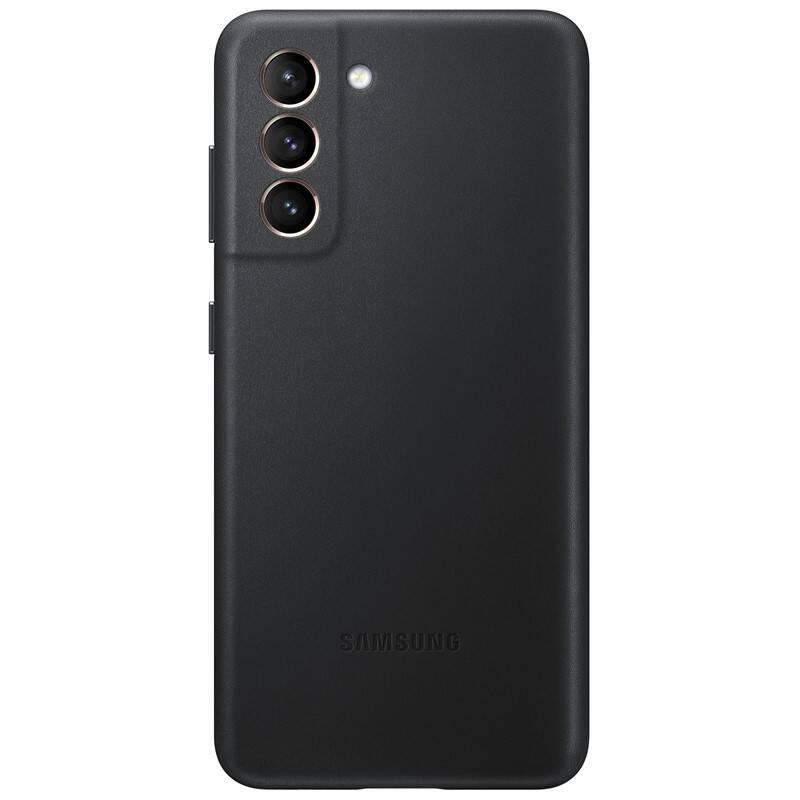Kryt na mobil Samsung Leather Cover na Galaxy S21 černý