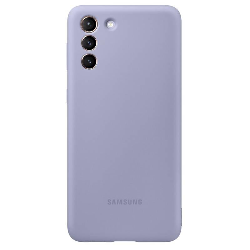 Kryt na mobil Samsung Silicone Cover na Galaxy S21 fialový
