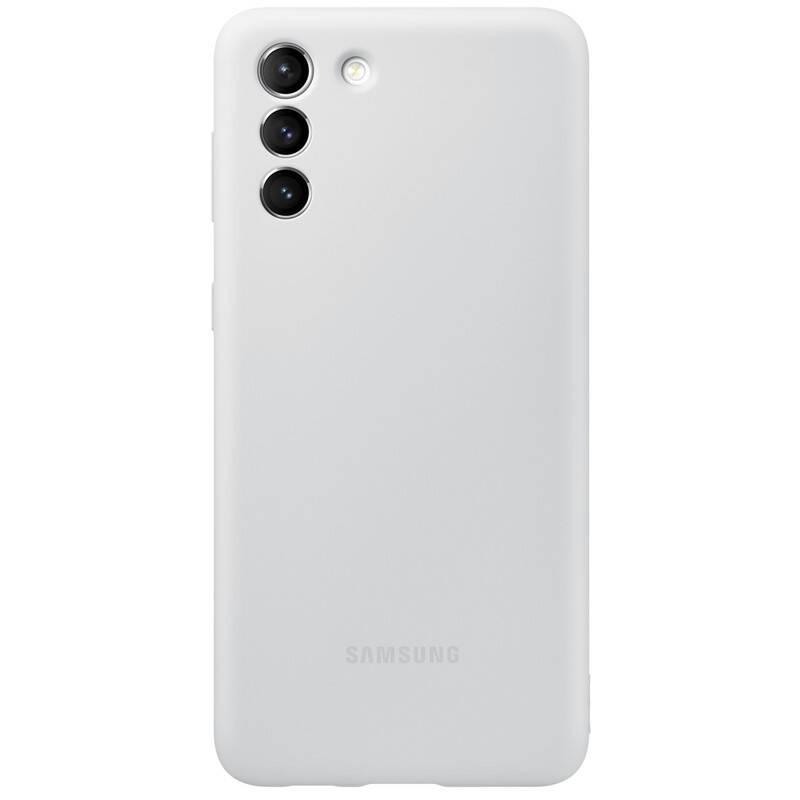 Kryt na mobil Samsung Silicone Cover na Galaxy S21 šedý