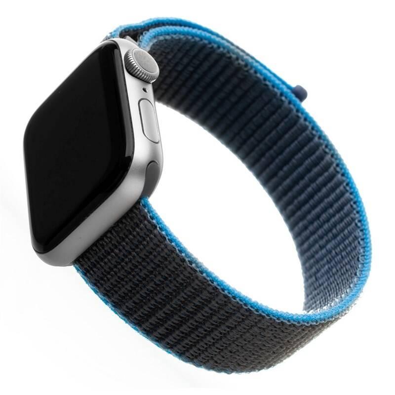 Řemínek FIXED Nylon Strap na Apple Watch 38 mm 40 mm - šedomodrý, Řemínek, FIXED, Nylon, Strap, na, Apple, Watch, 38, mm, 40, mm, šedomodrý