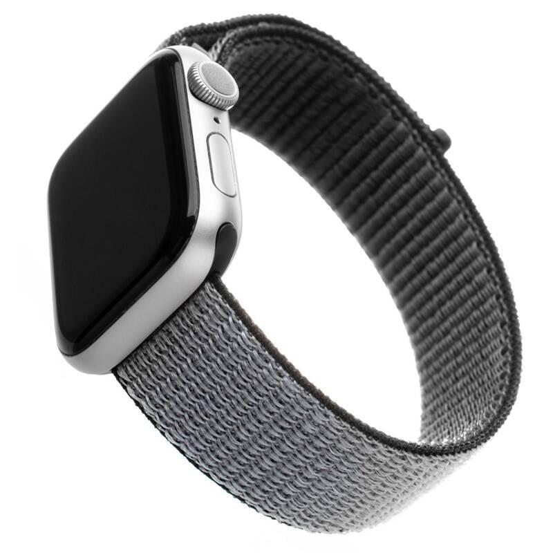 Řemínek FIXED Nylon Strap na Apple Watch 38 mm 40 mm šedý