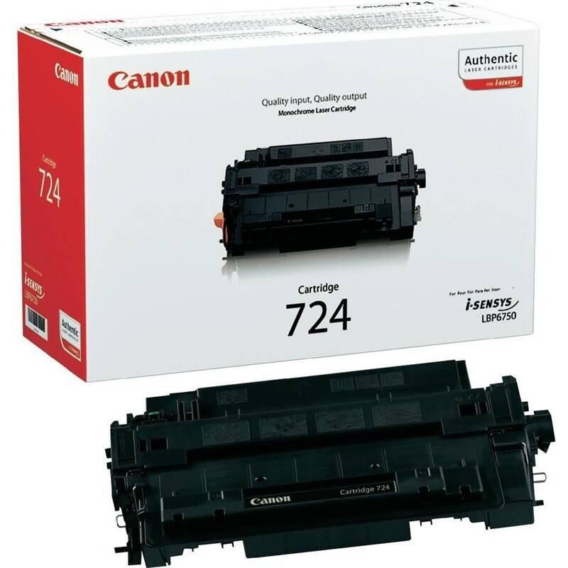 Toner Canon CRG-724, 6000 stran - originální černý, Toner, Canon, CRG-724, 6000, stran, originální, černý