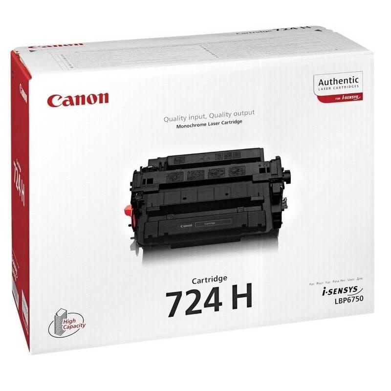 Toner Canon CRG-724 H, 12500 stran - originální černá, Toner, Canon, CRG-724, H, 12500, stran, originální, černá