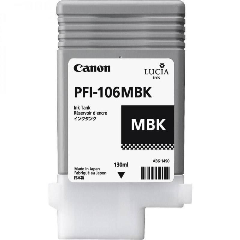 Inkoustová náplň Canon PFI106MBk, 130ml černá, Inkoustová, náplň, Canon, PFI106MBk, 130ml, černá
