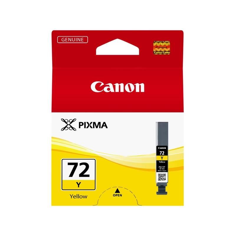 Inkoustová náplň Canon PGI-72 Y, 377 stran - originální žlutá, Inkoustová, náplň, Canon, PGI-72, Y, 377, stran, originální, žlutá