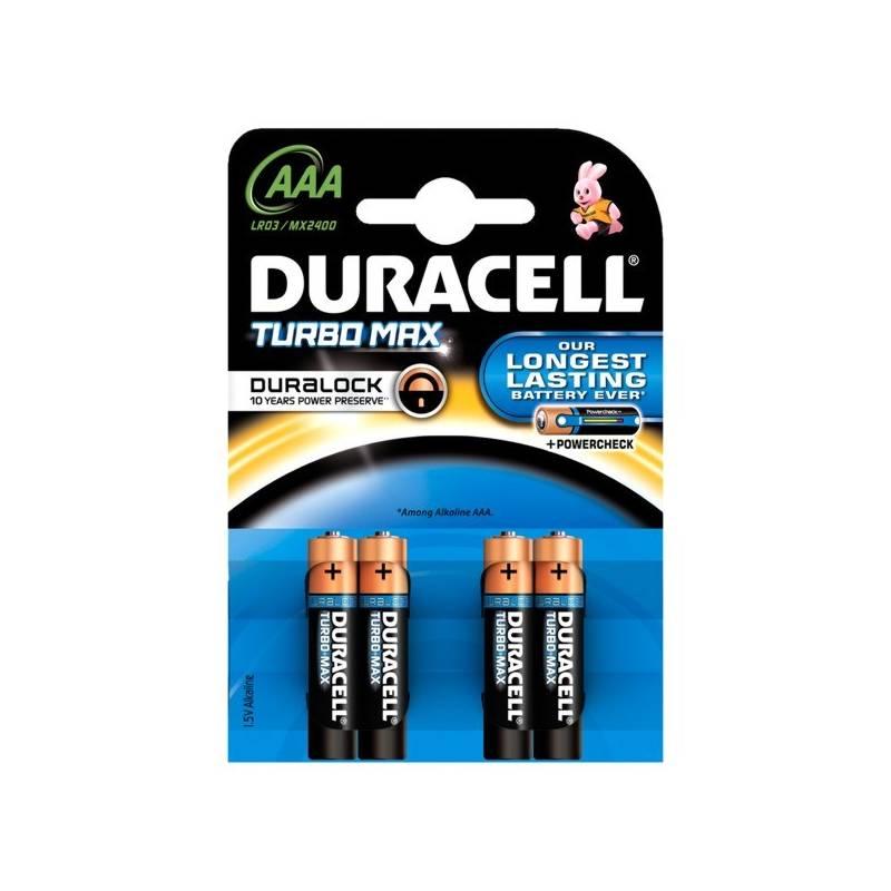 Baterie alkalická Duracell Turbo AAA, 4ks