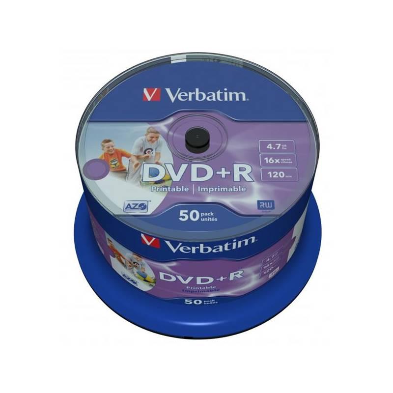 Disk Verbatim Printable DVD R 4,7GB, 16x, 50cake