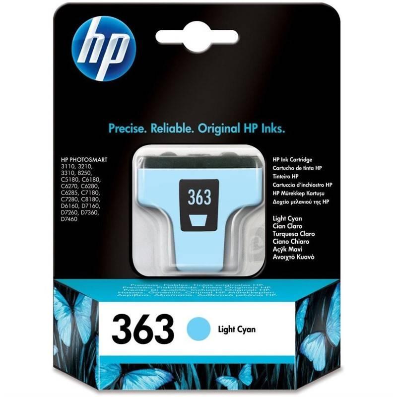 Inkoustová náplň HP 363, 5,5ml - světle modrá