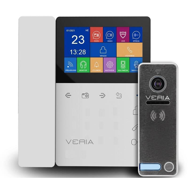 Dveřní videotelefon VERIA set videotelefonu VERIA 7043B VERIA 230 bílý