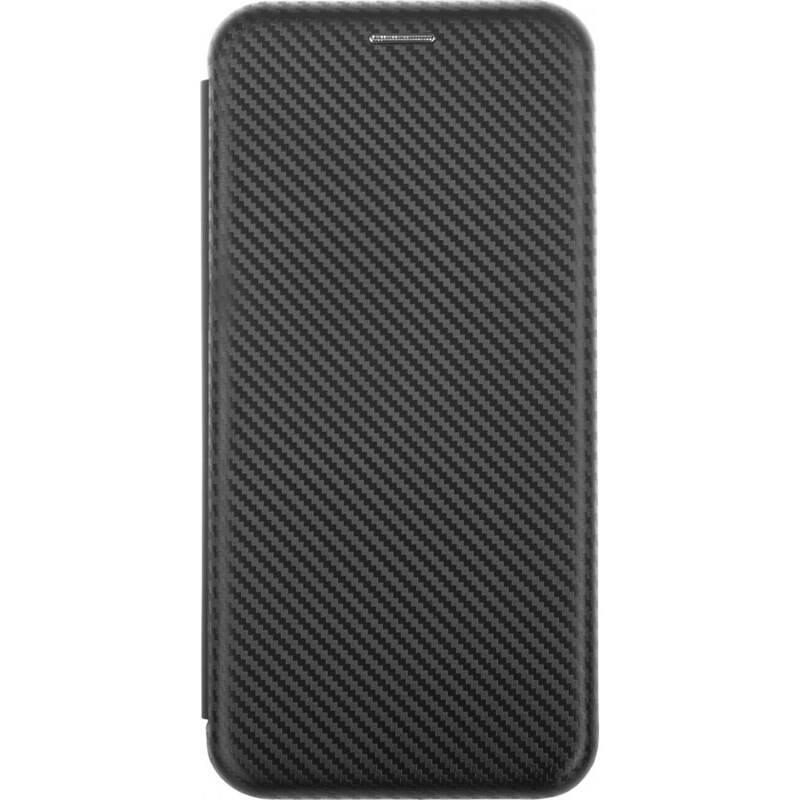 Pouzdro na mobil flipové WG Evolution Karbon na Motorola Moto E7 Power černé