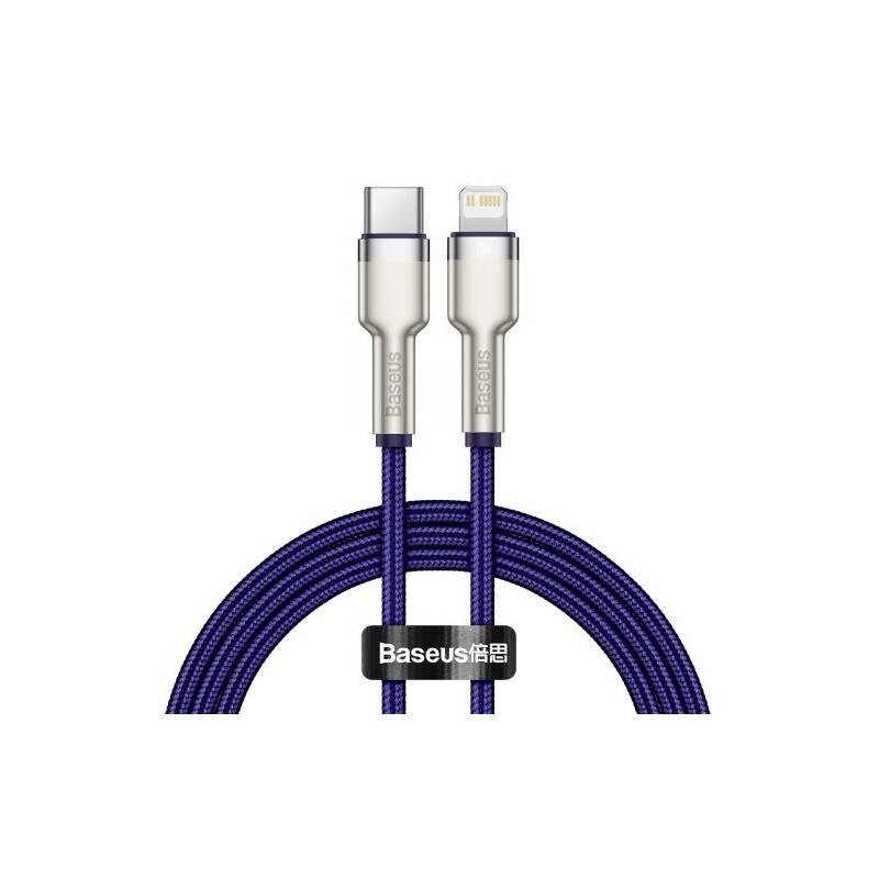 Kabel Baseus Cafule USB-C Lightning PD 20W, 2m fialový