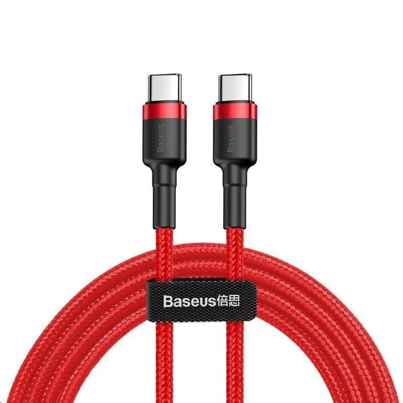 Kabel Baseus Cafule USB-C USB-C, PD 2.0 60W, 2m červený