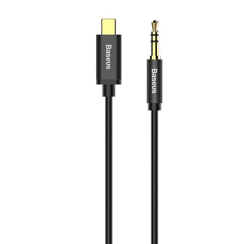 Kabel Baseus Yiven Series USB-C 3,5mm Jack 1,2m černý