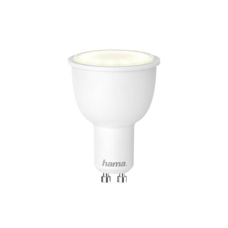 Chytrá žárovka Hama SMART WiFi LED, GU10, 4,5 W, bílá, stmívatelná, Chytrá, žárovka, Hama, SMART, WiFi, LED, GU10, 4,5, W, bílá, stmívatelná