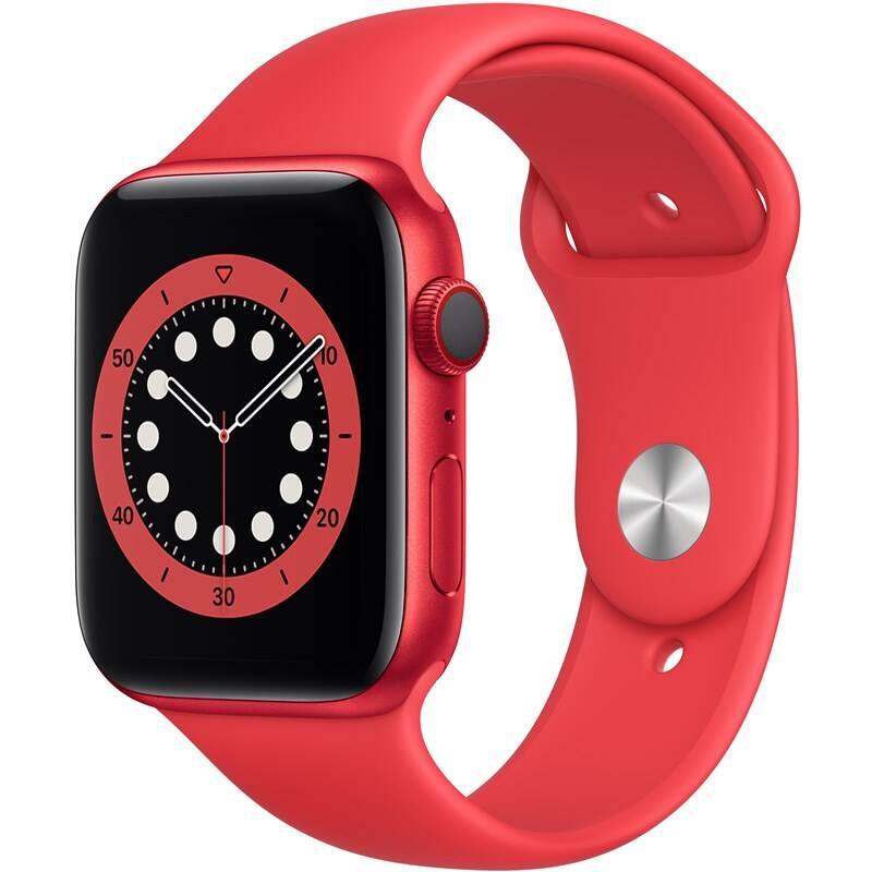Chytré hodinky Apple Watch Series 6 GPS Cellular, 44mm pouzdro z hliníku RED - RED sportovní náramek
