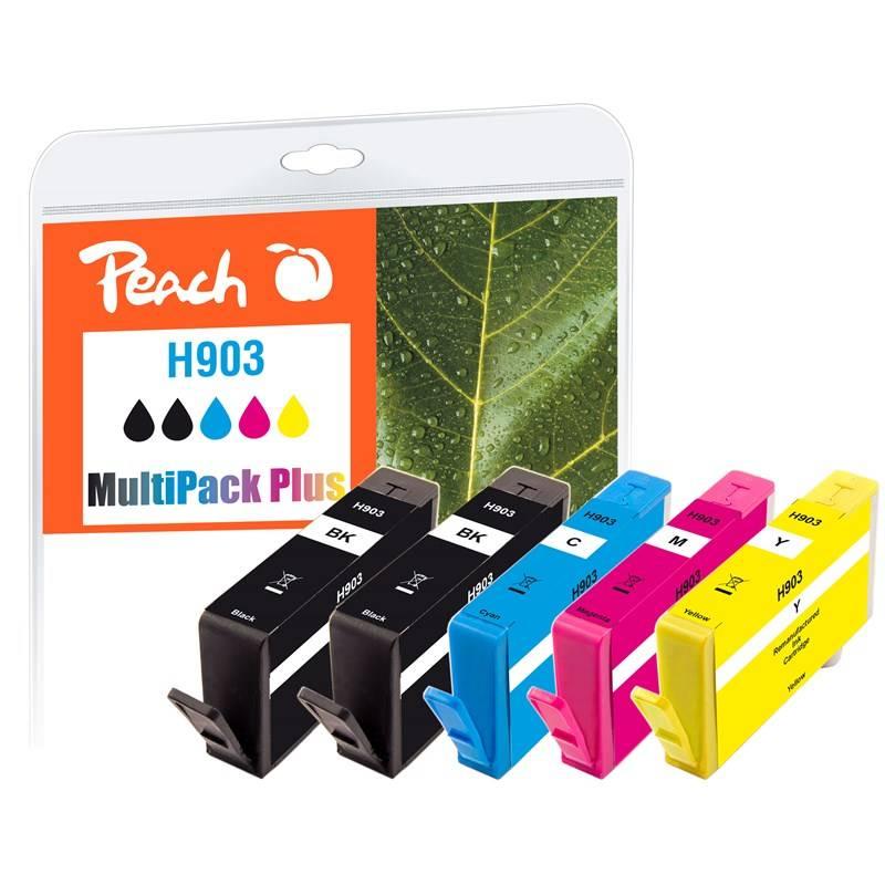 Inkoustová náplň Peach HP No. 903, MultiPack Plus, 2x11, 3x5.2 ml CMYK