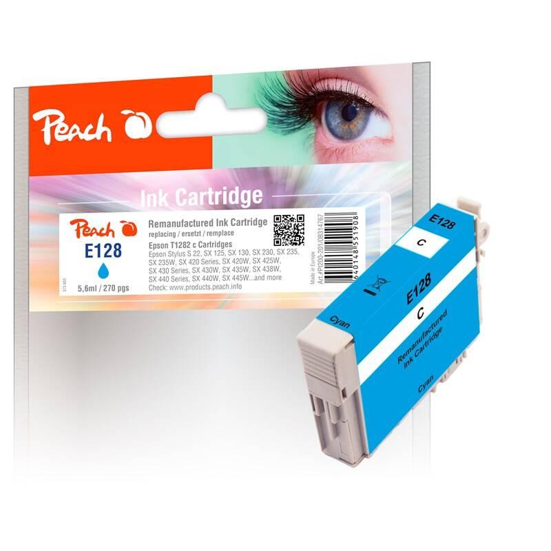 Inkoustová náplň Peach T1282, 5,6ml, kompatibilní modrá, Inkoustová, náplň, Peach, T1282, 5,6ml, kompatibilní, modrá