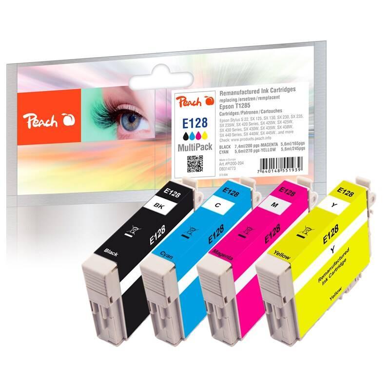 Inkoustová náplň Peach T1285 MultiPack , kompatibilní, Inkoustová, náplň, Peach, T1285, MultiPack, kompatibilní