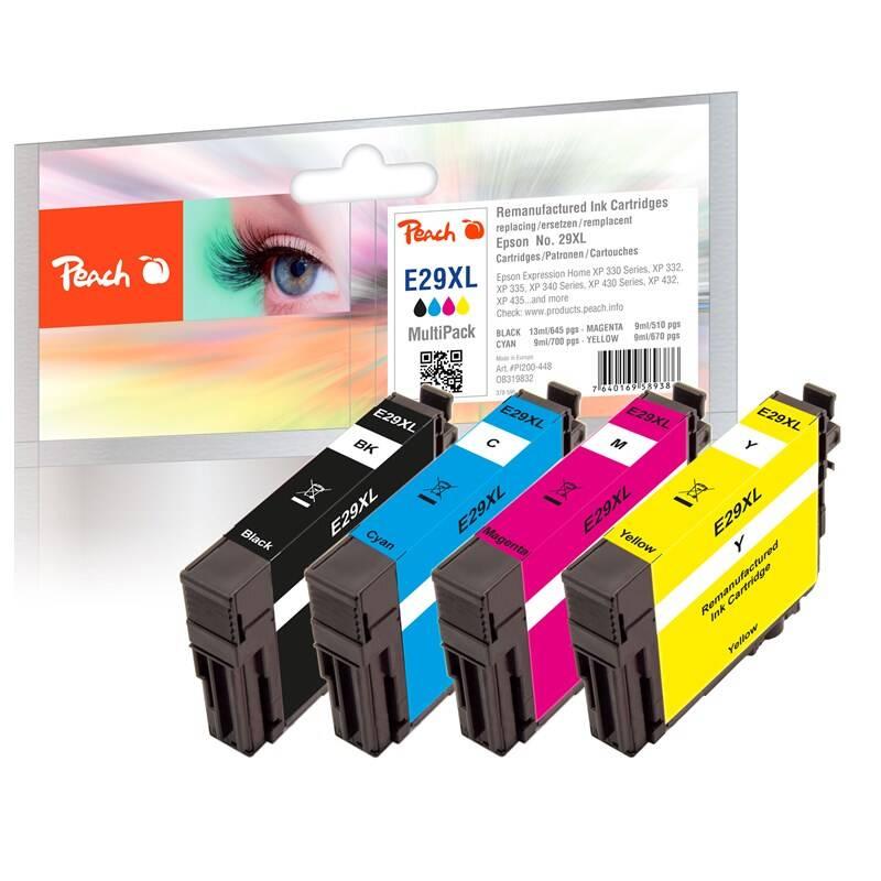 Inkoustová náplň Peach T2996, No. 29XL MultiPack, kompatibilní, Inkoustová, náplň, Peach, T2996, No., 29XL, MultiPack, kompatibilní