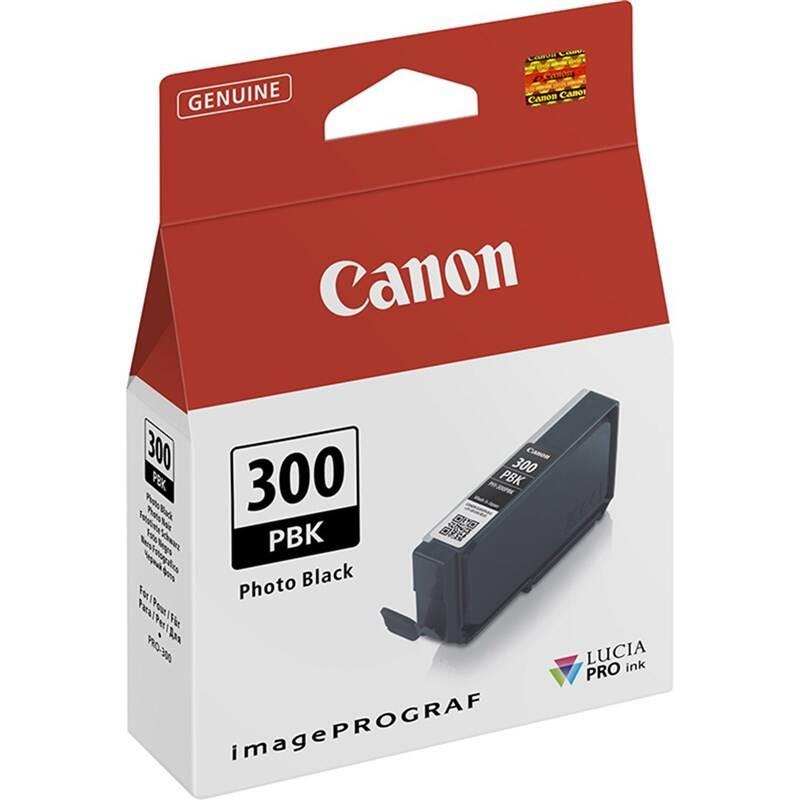 Inkoustová náplň Canon PFI-300, 14,4 ml, PBK Foto černá, Inkoustová, náplň, Canon, PFI-300, 14,4, ml, PBK, Foto, černá