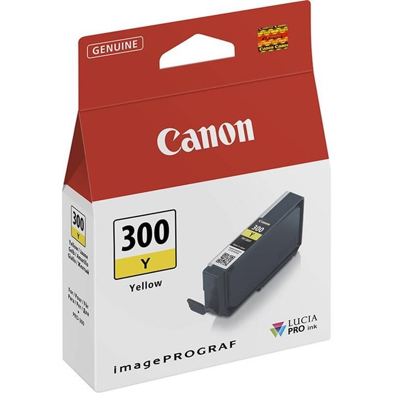 Inkoustová náplň Canon PFI-300, 14,4 ml žlutá, Inkoustová, náplň, Canon, PFI-300, 14,4, ml, žlutá