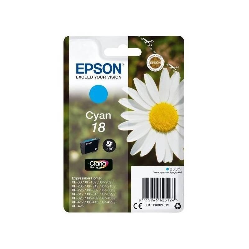 Inkoustová náplň Epson 18, 180 stran modrá, Inkoustová, náplň, Epson, 18, 180, stran, modrá