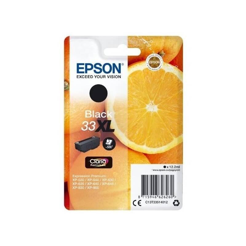 Inkoustová náplň Epson 33XL, 530 stran černá, Inkoustová, náplň, Epson, 33XL, 530, stran, černá