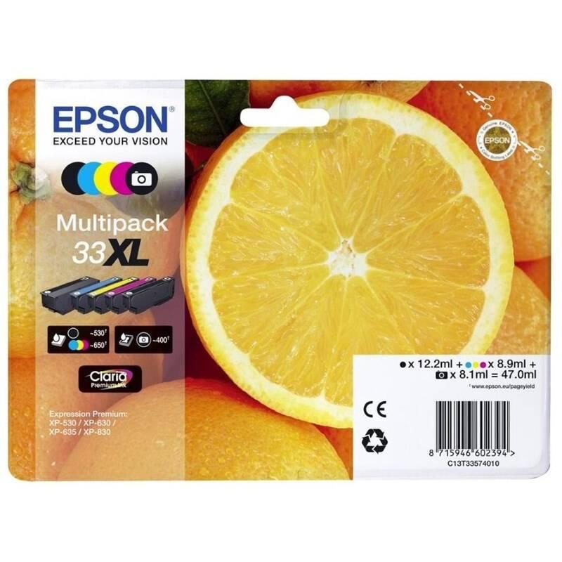 Inkoustová náplň Epson 33XL Multipack, 530 3x650 stran, CMYK