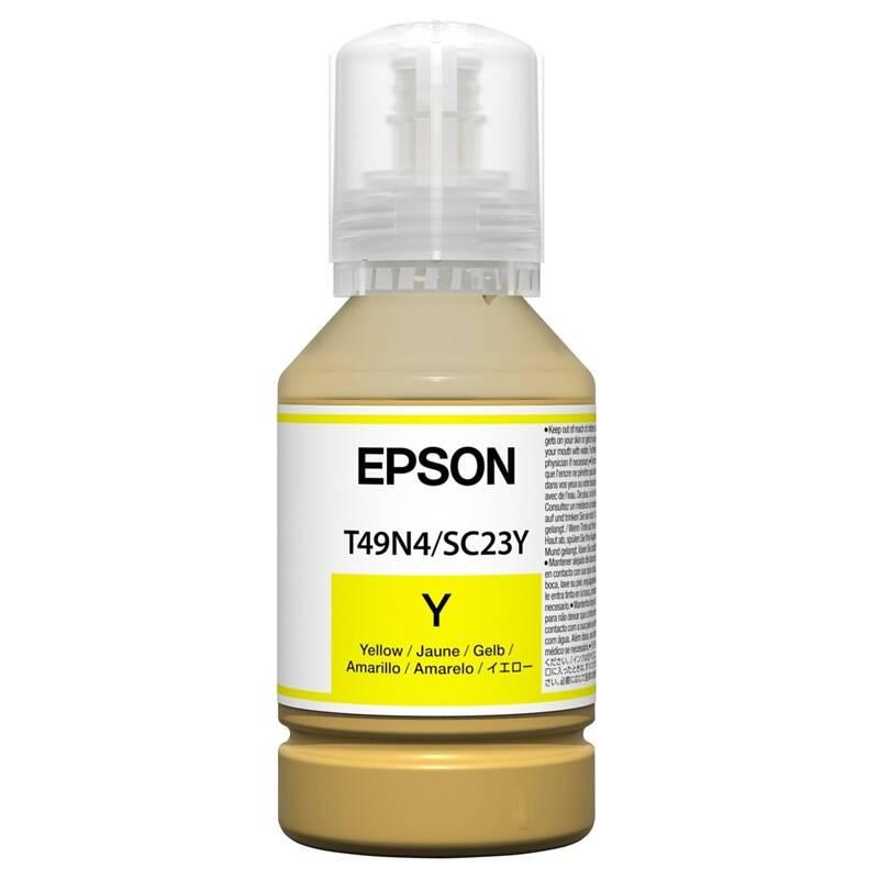 Inkoustová náplň Epson T49H4, 140 ml žlutá, Inkoustová, náplň, Epson, T49H4, 140, ml, žlutá