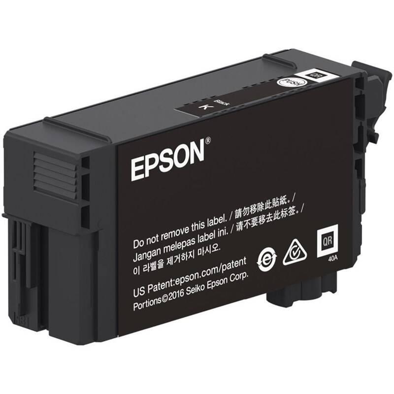 Inkoustová náplň Epson UltraChrome XD2 T40C140, 50 ml černá