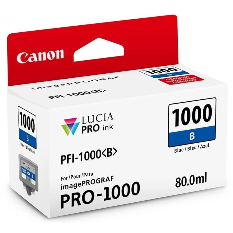 Inkoustová náplň Canon PFI-1000 B, 80 ml modrá