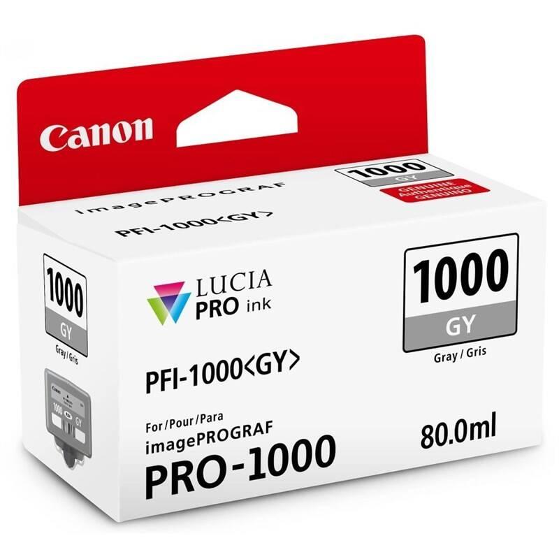 Inkoustová náplň Canon PFI-1000 GY, 80 ml šedá