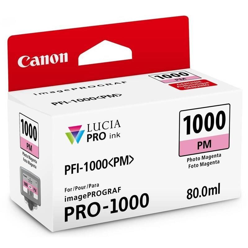 Inkoustová náplň Canon PFI-1000 PM, 80 ml Foto červená