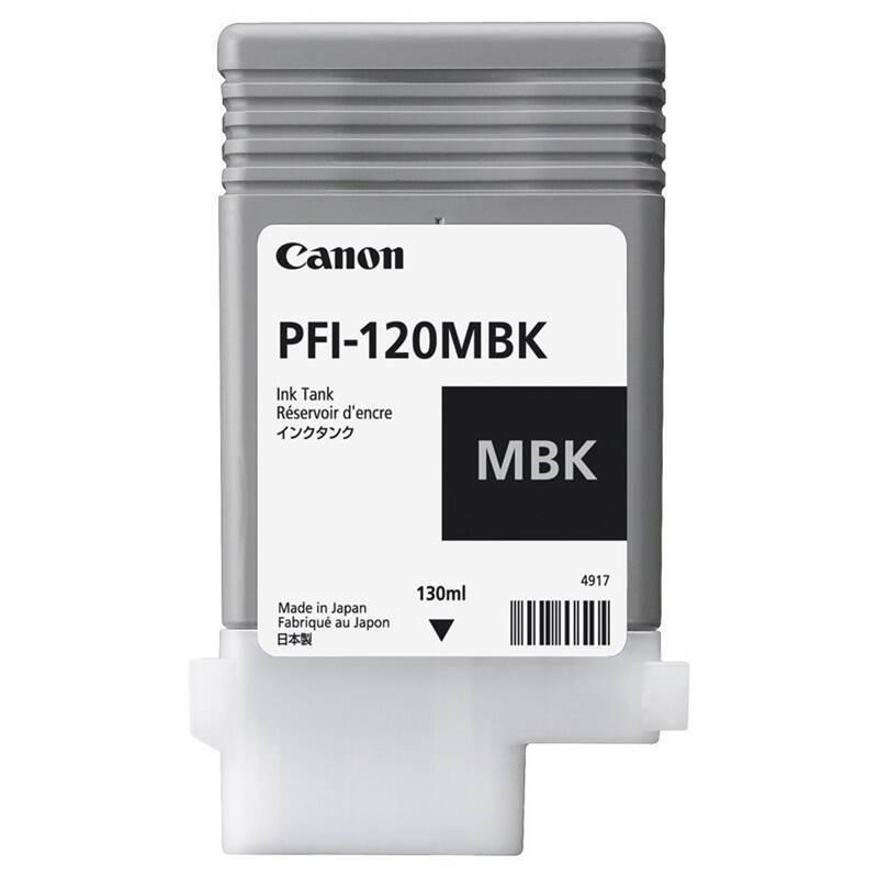Inkoustová náplň Canon PFI-120MBK, 130 ml, matná černá, Inkoustová, náplň, Canon, PFI-120MBK, 130, ml, matná, černá