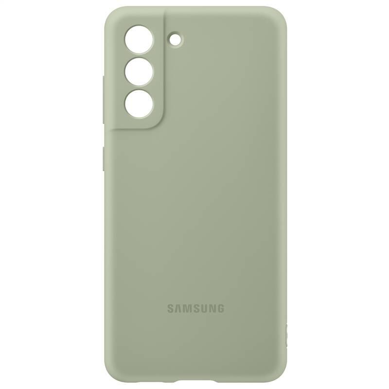 Kryt na mobil Samsung Silicone Cover na Galaxy S21 FE zelený