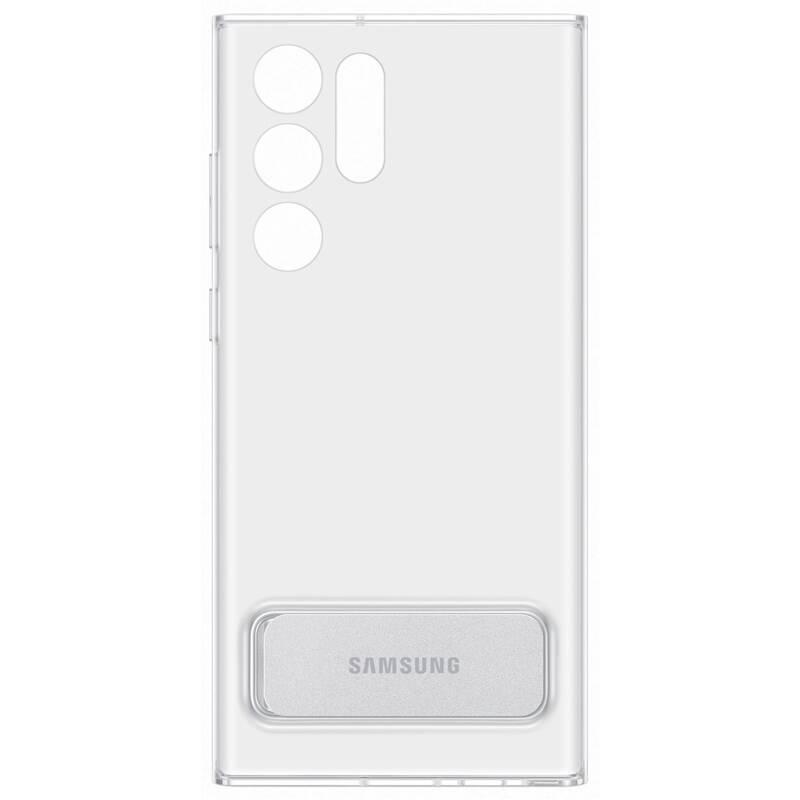 Kryt na mobil Samsung Clear Standing na Galaxy S22 Ultra průhledný