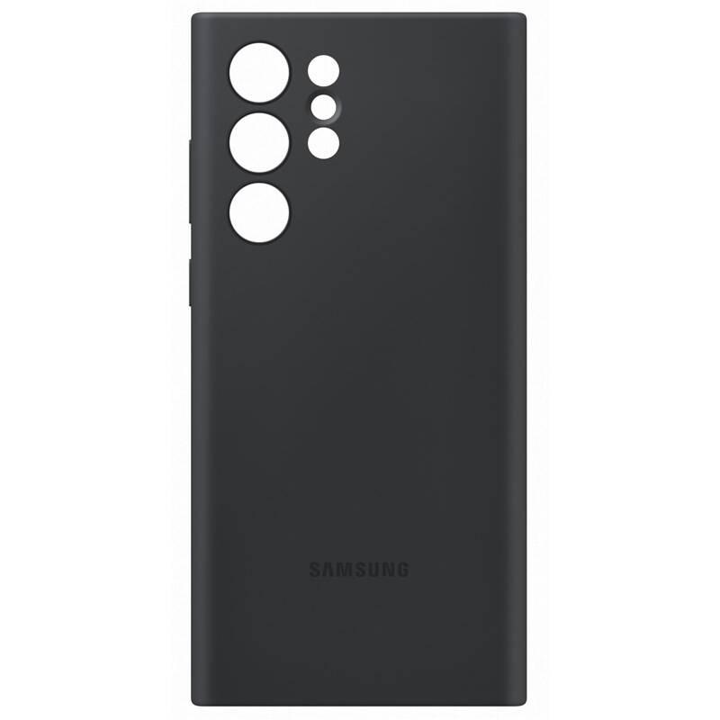 Kryt na mobil Samsung Silicone Cover na Galaxy S22 Ultra černý