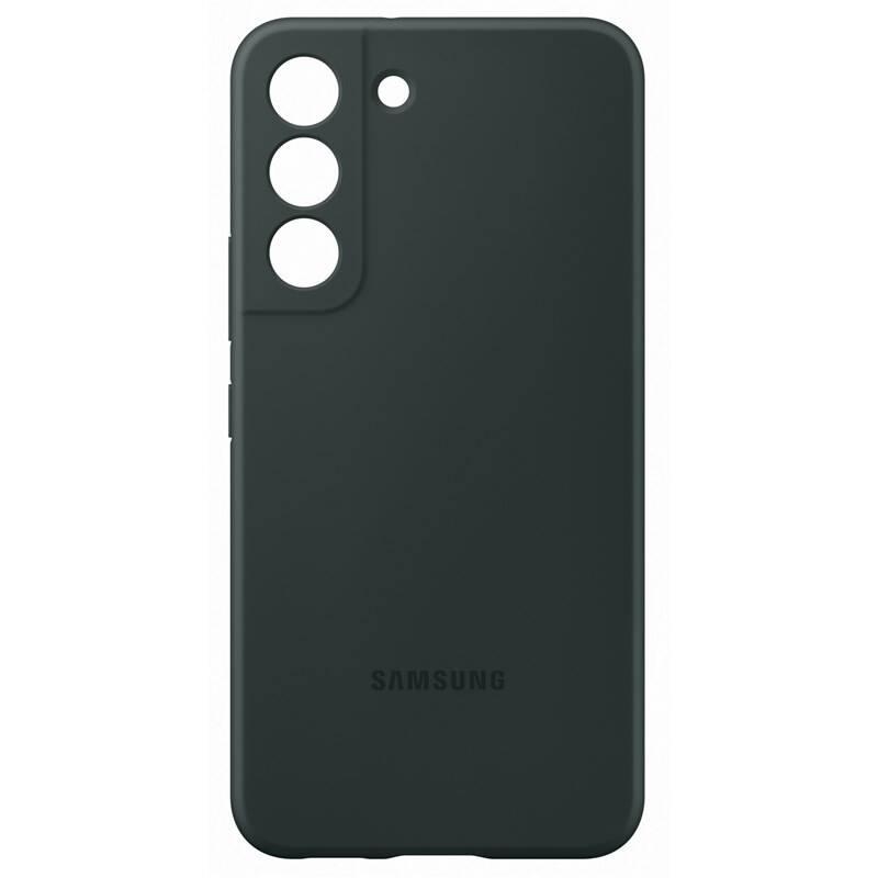 Kryt na mobil Samsung Silicone Cover na Galaxy S22 zelený