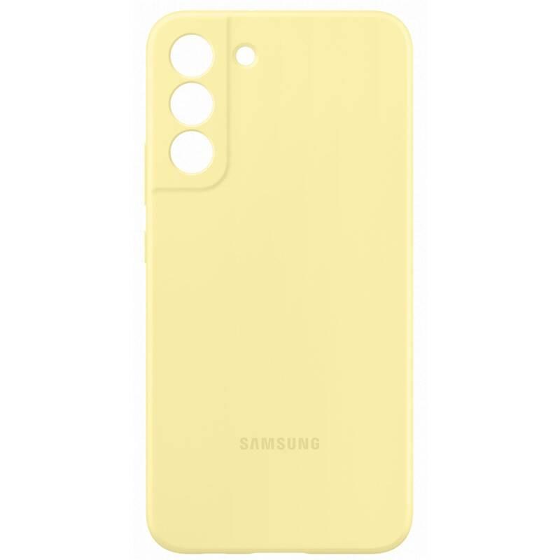 Kryt na mobil Samsung Silicone Cover na Galaxy S22 žlutý