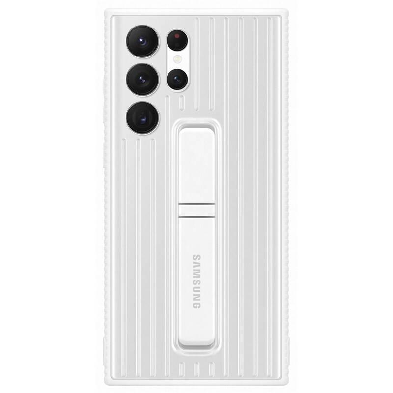 Kryt na mobil Samsung Standing Cover na Galaxy S22 Ultra bílý