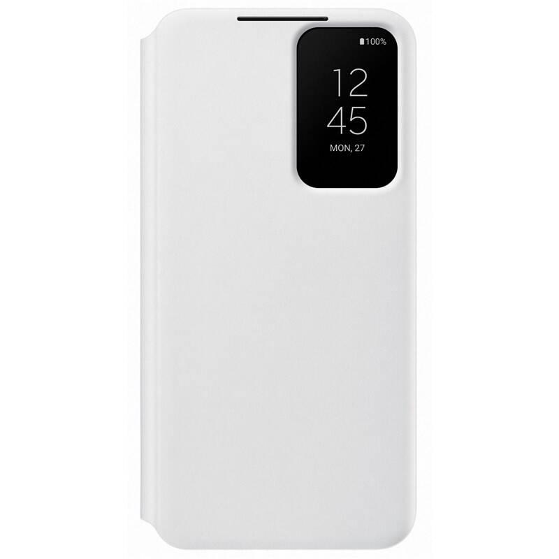 Pouzdro na mobil flipové Samsung Clear View na Galaxy S22 bílé