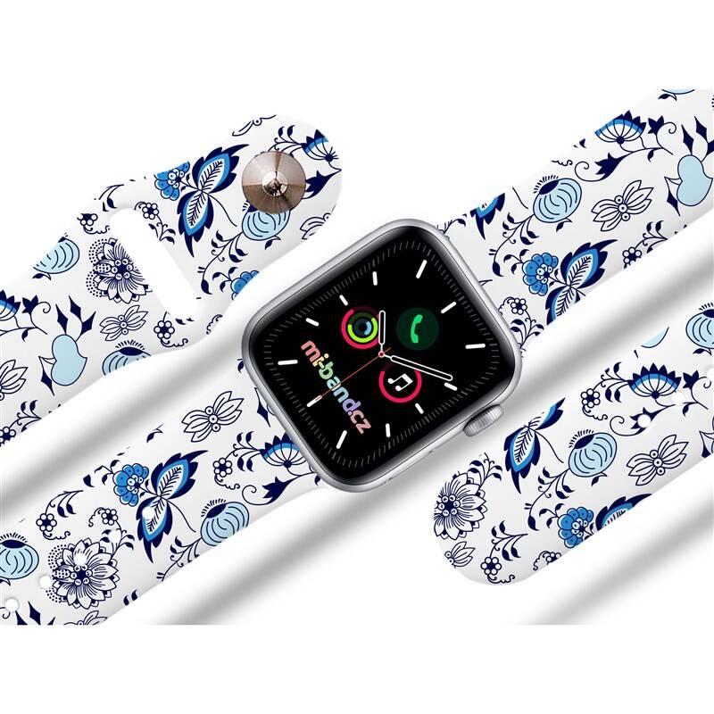 Řemínek Mi-Band na Apple Watch 42 44 45 mm - motiv Cibulák, bílý, Řemínek, Mi-Band, na, Apple, Watch, 42, 44, 45, mm, motiv, Cibulák, bílý