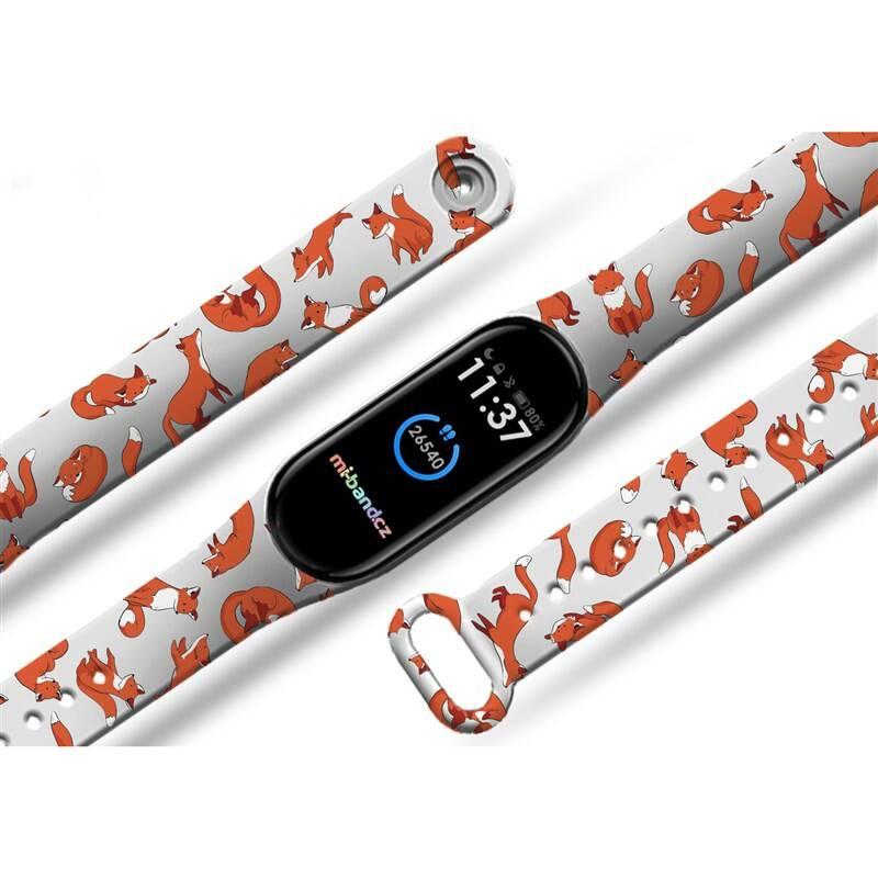 Řemínek Mi-Band na Xiaomi Mi Band 3 4 - motiv Lišky, bílý, Řemínek, Mi-Band, na, Xiaomi, Mi, Band, 3, 4, motiv, Lišky, bílý