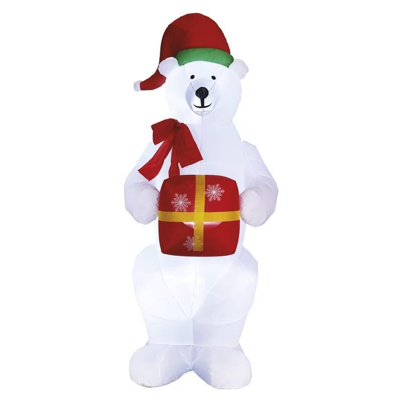 LED dekorace EMOS lední medvěd s vánočním dárkem, nafukovací, 240 cm, venkovní i vnitřní, studená bílá, LED, dekorace, EMOS, lední, medvěd, s, vánočním, dárkem, nafukovací, 240, cm, venkovní, i, vnitřní, studená, bílá