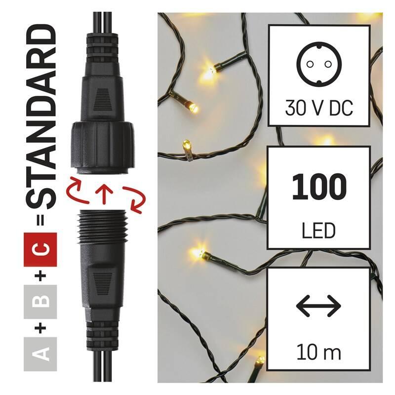 Spojovací řetěz EMOS 50 LED Standard, 5 m, venkovní i vnitřní, teplá bílá, časovač, Spojovací, řetěz, EMOS, 50, LED, Standard, 5, m, venkovní, i, vnitřní, teplá, bílá, časovač