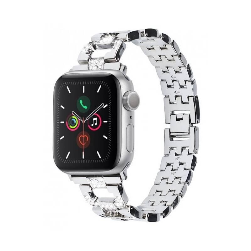 Řemínek WG chain, kovový, na Apple Watch 42 44 45 49 mm adapter stříbrný, Řemínek, WG, chain, kovový, na, Apple, Watch, 42, 44, 45, 49, mm, adapter, stříbrný