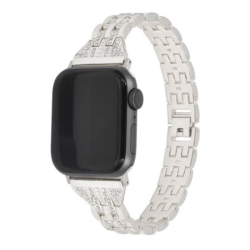 Řemínek WG line, kovový, na Apple Watch 38 40 41 mm adapter stříbrný, Řemínek, WG, line, kovový, na, Apple, Watch, 38, 40, 41, mm, adapter, stříbrný