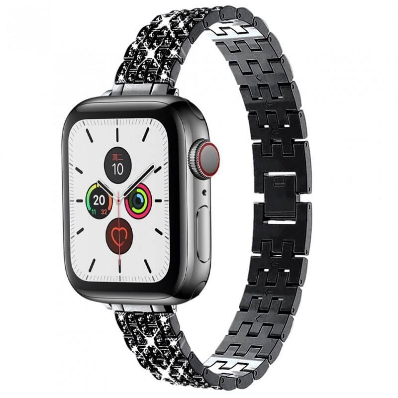 Řemínek WG star, kovový, na Apple Watch 38 40 41 mm adapter černý, Řemínek, WG, star, kovový, na, Apple, Watch, 38, 40, 41, mm, adapter, černý