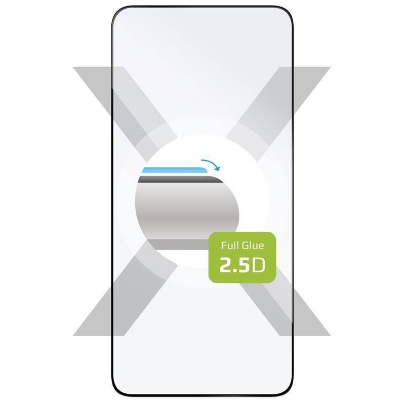 Tvrzené sklo FIXED Full-Cover na Samsung Galaxy S22 5G s podporou čtečky v displeji černé